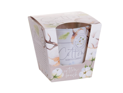 COTTON 115g sviečka v skle Bartek