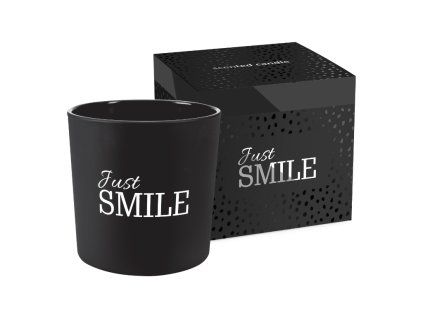 SMILE sviečka v skle 300g BISPOL