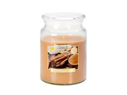 Sviečka  v skle s uzáverom  500g Cinnamon