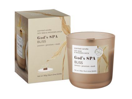 GOD´S SPA  150g sviečka v skle Bartek