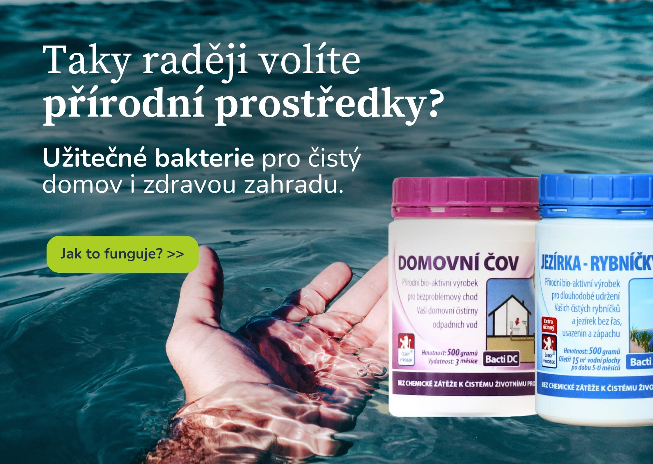 Užitečné bakterie pro zahradu a domácnost