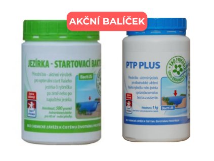 Startovací bakterie do jezírka - 0,5 kg + Bakterie do jezírka na sinice a bahno - 1kg