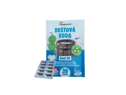 dešťová voda tablety