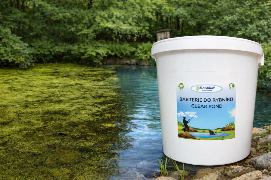 Bakterie do rybníka: Jak funguje Sanbien Clear Pond