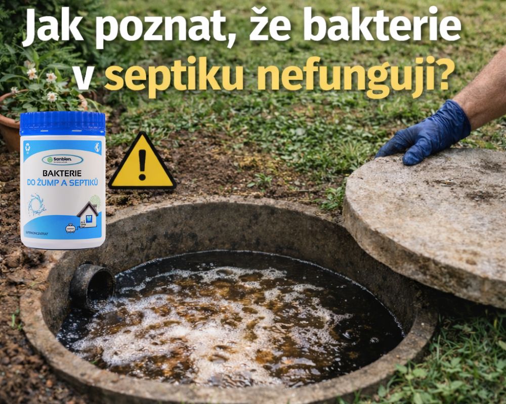 Jak poznat, že bakterie v septiku nefungují?