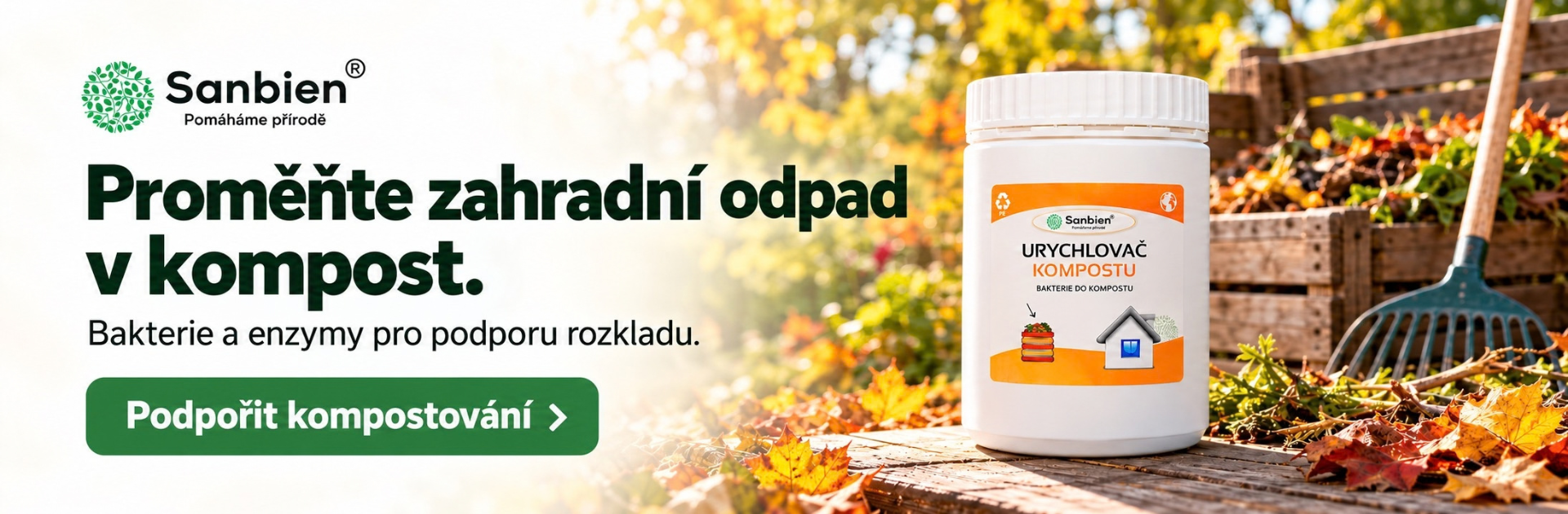 Proměňte zahradní odpad v kompost