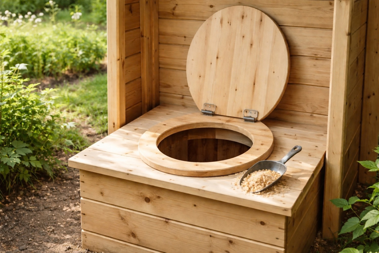 Čím zasypat suchý záchod: piliny, popel nebo bakterie?