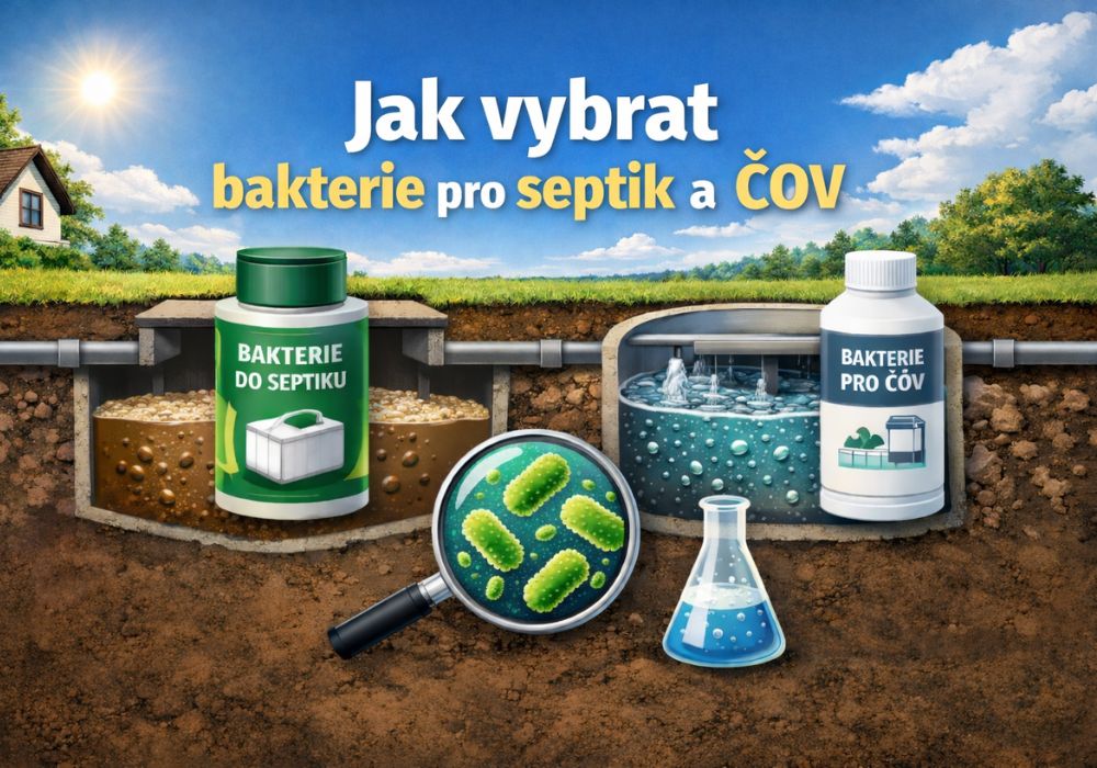 Jak vybrat správné bakterie pro septik a ČOV