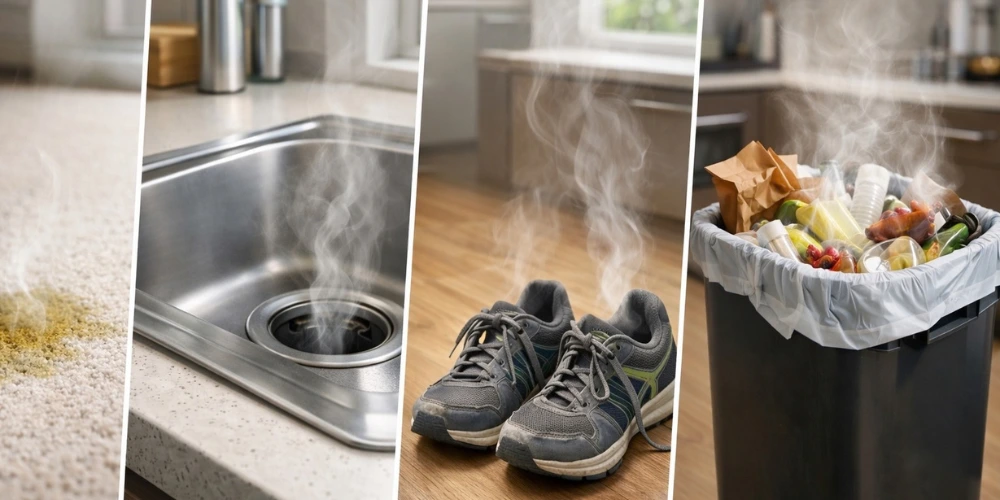 Jak odstranit zápach moči, odpadu a dalších organických pachů