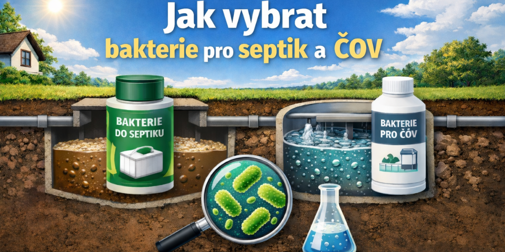 Jak vybrat správné bakterie pro septik a ČOV