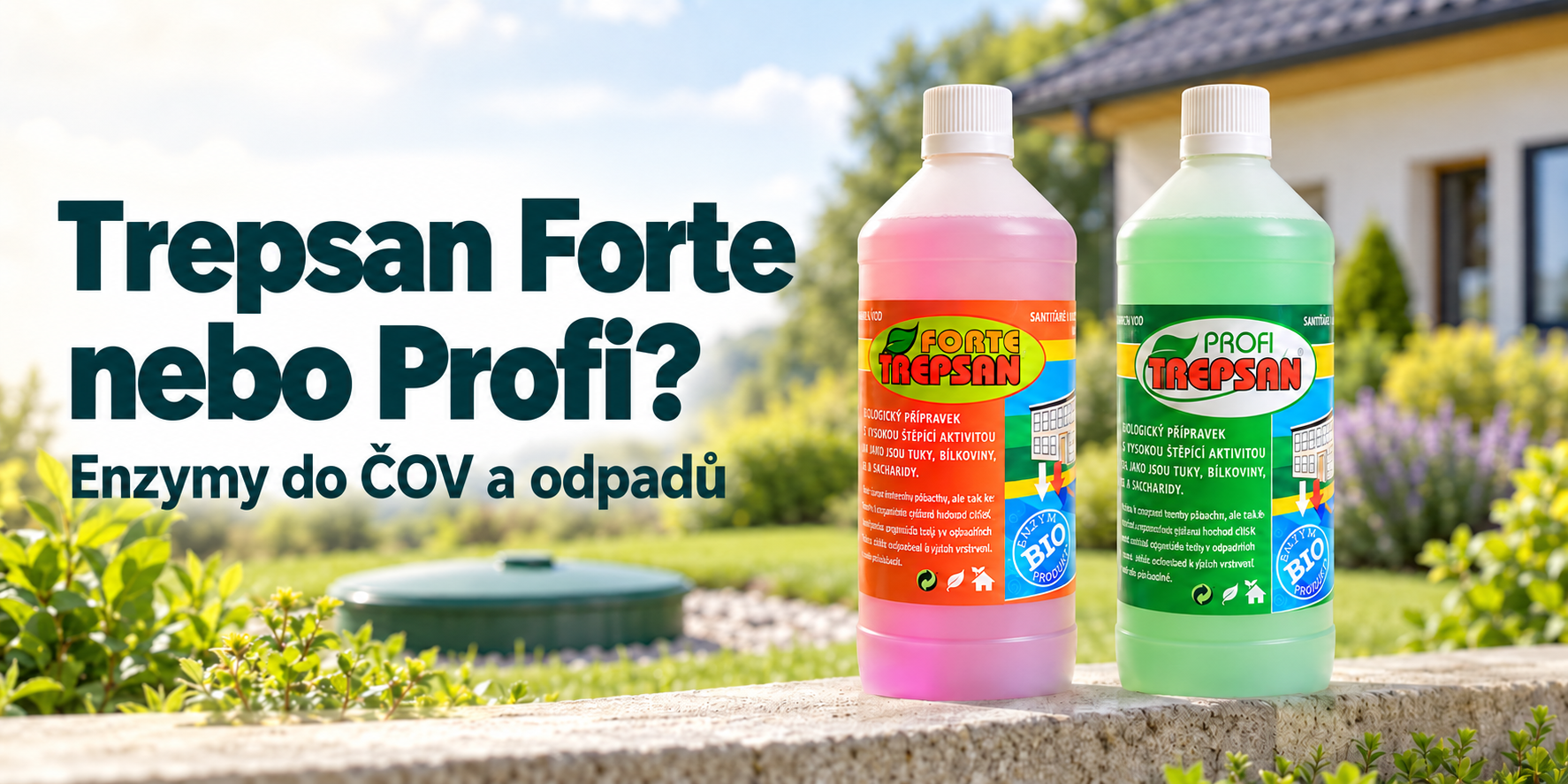 Trepsan Profi nebo Forte? Rozdíly a použití v ČOV