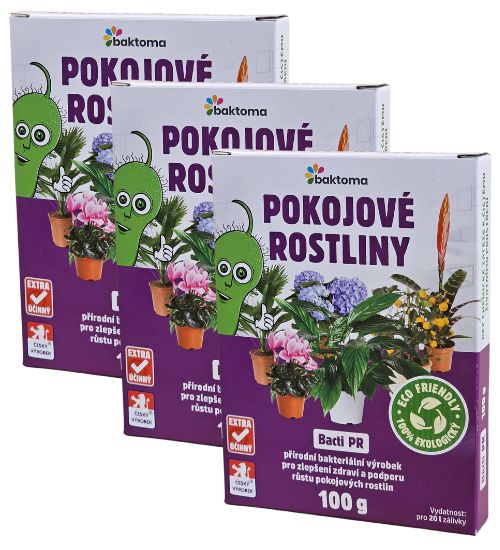 Levně Bacti PR - Stimulátor zdraví rostlin pro pokojové rostliny - 100 g BACTI PR - AKCE: 3 x 100 g