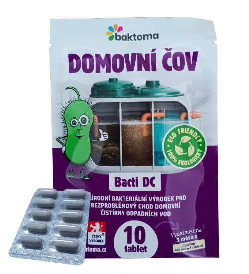 Levně Baktoma Bacti DC TABLETY - Bakterie do ČOV BACTI DC: 10 TABLET