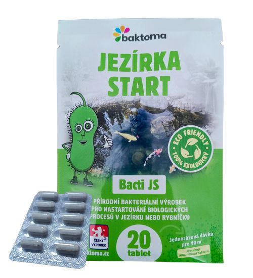 Levně Baktoma BACTI JS TABLETY - Startovací bakterie do jezírka BACTI JS: 20 TABLET