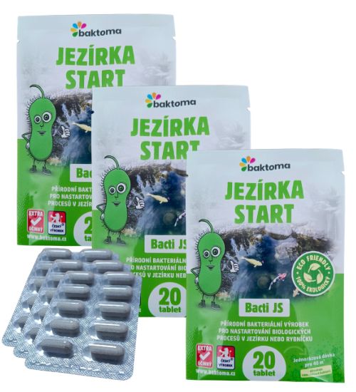 Levně Baktoma BACTI JS TABLETY - Startovací bakterie do jezírka BACTI JS: AKCE: 3x20 TABLET