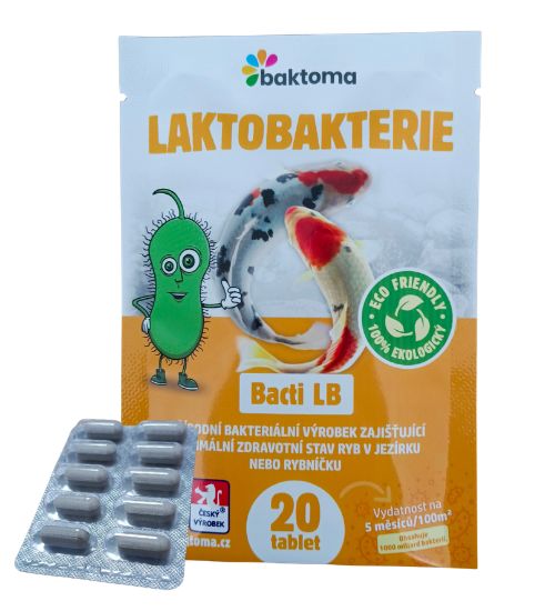 Levně Baktoma Bacti LB TABLETY - Laktobakterie do jezírka BACTI LB: 20 TABLET