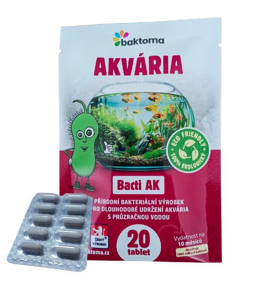 Levně Baktoma Bacti AK TABLETY - Bakterie do akvária BACTI AK: 20 TABLET