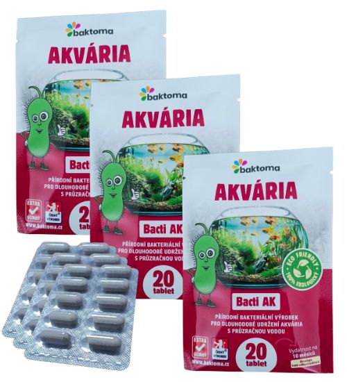 Levně Baktoma Bacti AK TABLETY - Bakterie do akvária BACTI AK: AKCE: 3x20 TABLET
