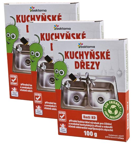 Levně Baktoma Bacti KD - Bakterie do dřezu - 100g BACTI KD - AKCE: 3x 100 g