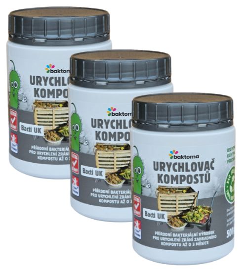 Levně Baktoma Bacti UK - Bakterie do kompostu - 0,5kg BACTI UK - AKCE: 3 x 0,5 kg