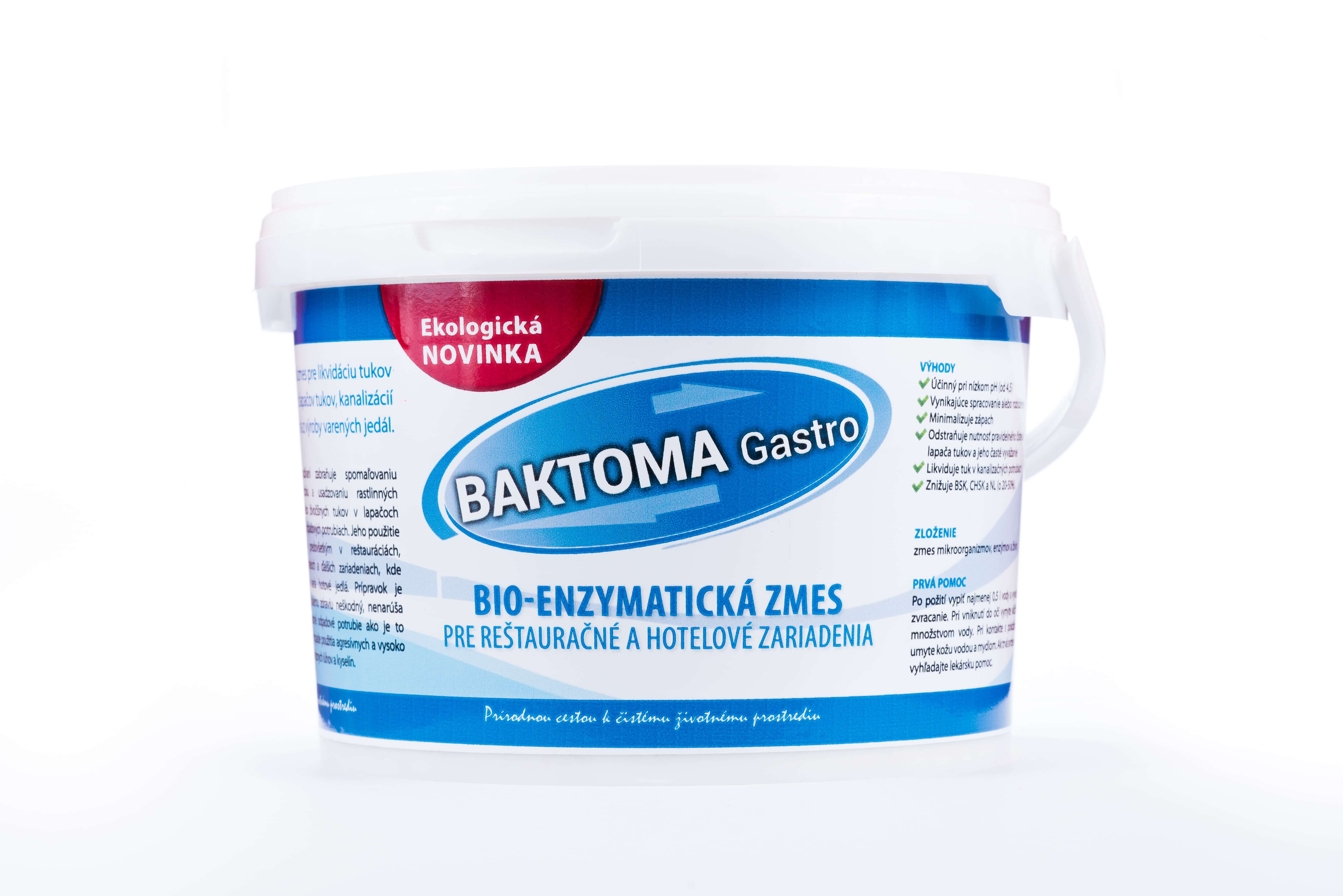 E-shop Baktoma Baktérie pre rozklad tukov v sifónoch, potrubiach, tukových lapačoch – BaktomaGastro 3KG
