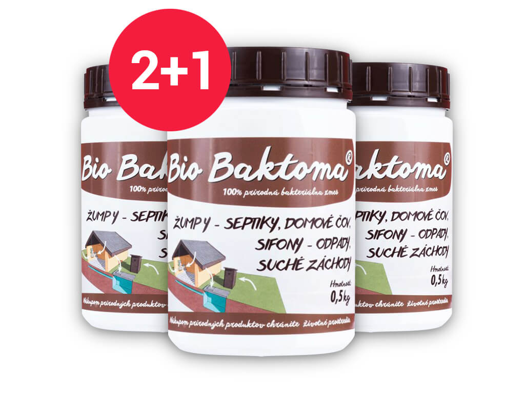 E-shop Baktérie do septiku AKCIOVÉ BALENIE 2+1 - Bio Baktoma 0,5 kg