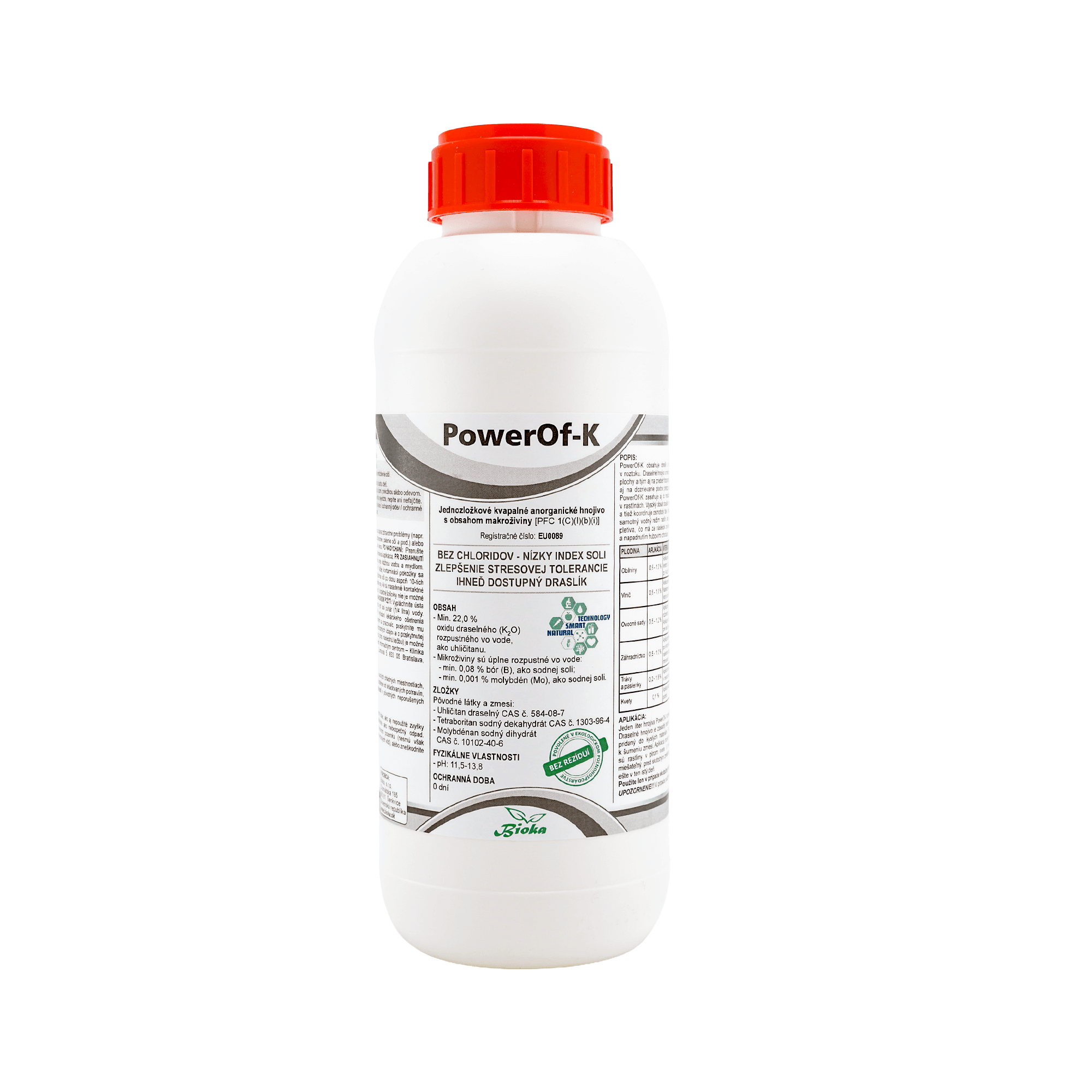 E-shop Bioka PowerOf-K - Draselné listové hnojivo Objem: 0,5 l