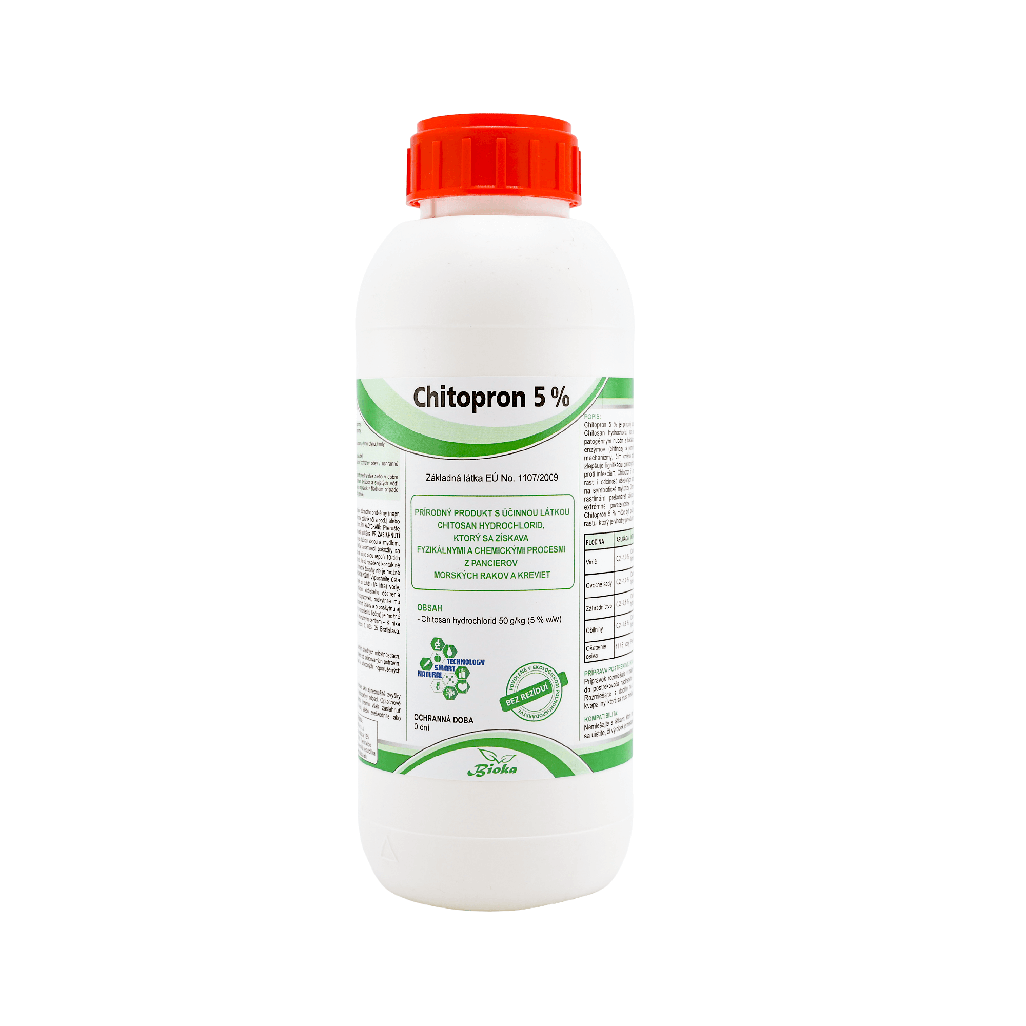 E-shop Bioka ChitoPron 5 % - Prírodný imunitný booster pre rastliny Objem: 1 l