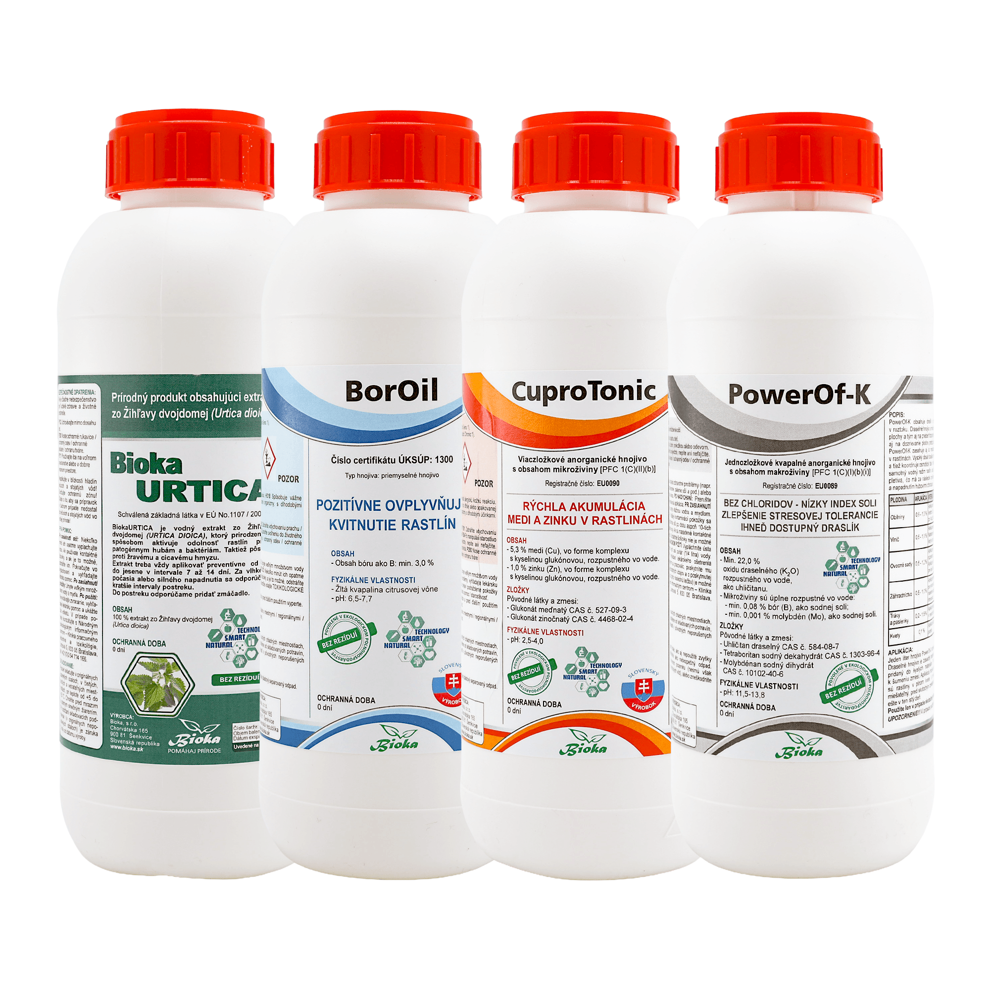 E-shop Bioka Balíček D (UR+PWK+BO+CU) Objem: 4x 0,5 l