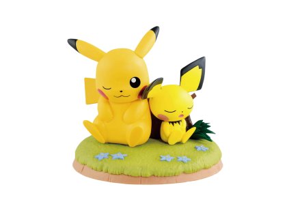 Bakuhatsu eu pokemon figure pikachu pichu relaxing time 3
