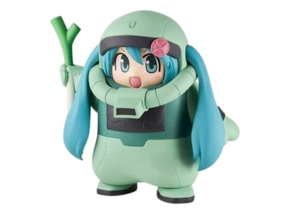 Bakuhatsu eu vocaloid figure hatsune hatsune miku x gundam 45th anniversary zakugurumi 1