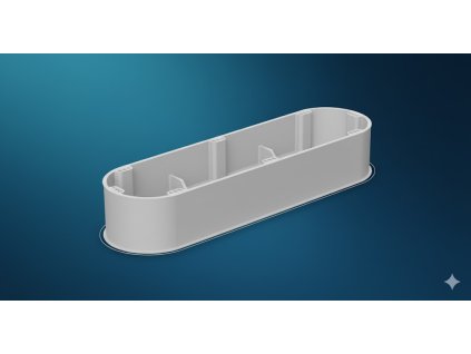 Elektrická krabice pro dvojitý trojitý montážní rámeček Loxone