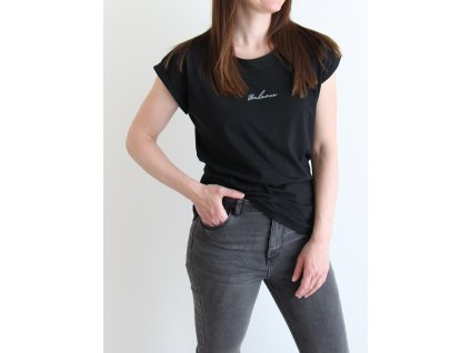 Dámské tričko - Balance (černé)
