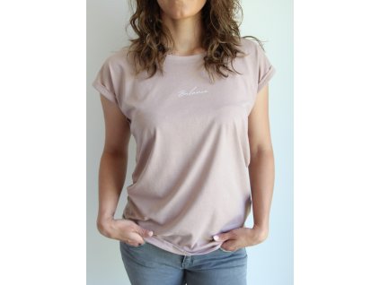 Dámské tričko - Balance (starorůžové)
