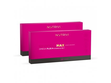 Nutrivi Revicoll Max omega plus vitamin K2MK7 2x60 kapslí