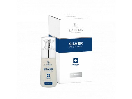 Larens Silver Face Gel 50 ml Peptidový gel určený k péči o obličej s koloidním stříbrem pro citlivou a problematickou pleť se sklony k akné