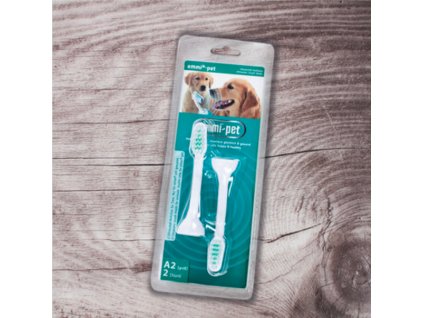 Koncovky M2 pro psí zubní kartáčky Emmi-pet 2Ks