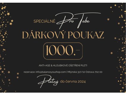 Dárkový poukaz v hodnotě 1000 Kč