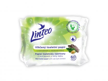 Vlhčený toaletní papír LINTEO s dubovou kůrou