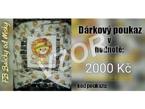 DÁRKOVÝ POUKAZ NA ZBOŽÍ Z E-SHOPU V HODNOTĚ 2000 KČ