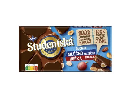Orion Studentská pečeť mléčná a hořká čokoláda 170 g