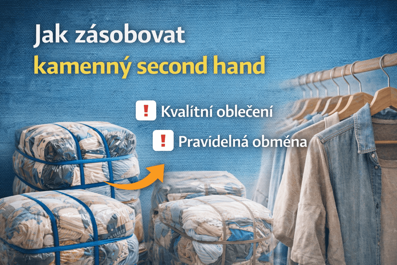 Jak zásobovat kamenný second hand