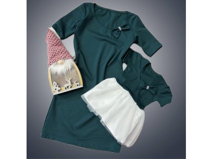 Zelené vánoční šatičky