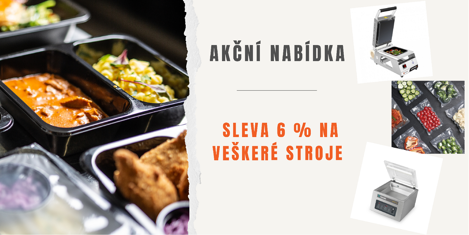 Stroje a obaly na balení hotových jídel