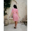 BOHO krátké šaty Amélia Červenobílé
