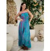 Dlouhé šaty Amélia Smaragdové Tie Dye