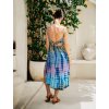 Polodlouhé šaty Lolita Modré  Tie Dye