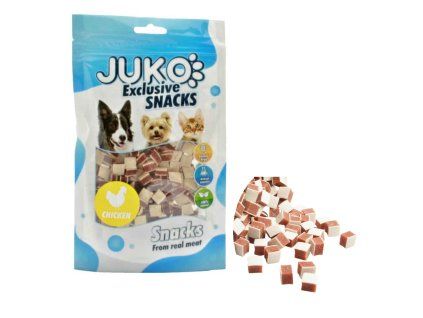 Chicken, Liver & Fish Cubes JUKO Snacks 70 g