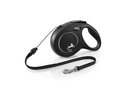 Flexi New Classic lanko M 8 m (20 kg) černá