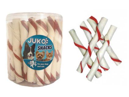 Trubička bílá Hovězí JUKO Snacks (35 ks)